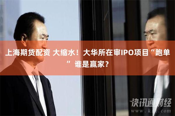 上海期货配资 大缩水！大华所在审IPO项目“跑单” 谁是赢家？