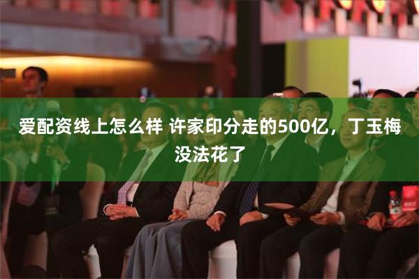 爱配资线上怎么样 许家印分走的500亿，丁玉梅没法花了