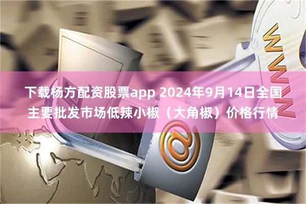 下载杨方配资股票app 2024年9月14日全国主要批发市场低辣小椒（大角椒）价格行情