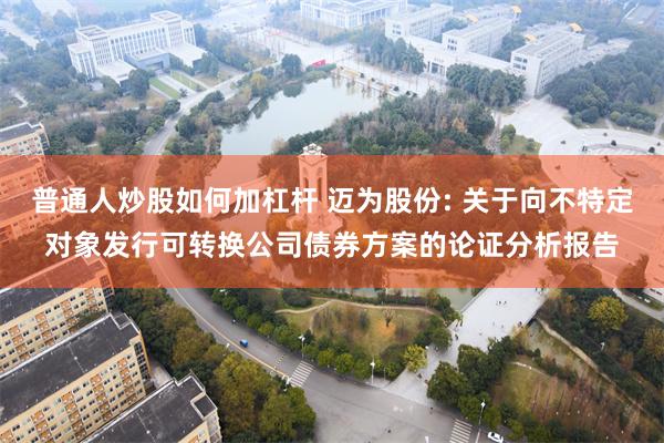 普通人炒股如何加杠杆 迈为股份: 关于向不特定对象发行可转换公司债券方案的论证分析报告
