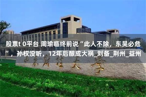 股票t 0平台 周瑜临终前说“此人不除，东吴必危”，孙权没听，12年后酿成大祸_刘备_荆州_益州