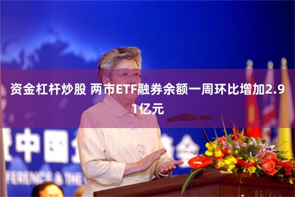 资金杠杆炒股 两市ETF融券余额一周环比增加2.91亿元